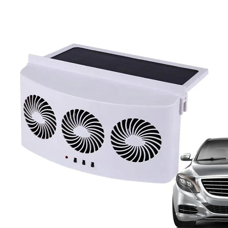 

Автомобильный оконный вентилятор на солнечной батарее, охлаждающий вентилятор, регулируемый на 360 градусов, 3 головки, охлаждающее окно, воздушный вентилятор, устраняет специфический запах внутри автомобиля