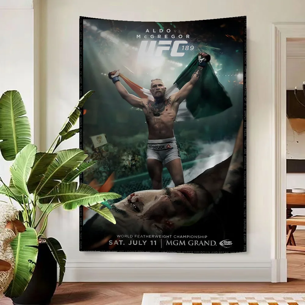 Большой Богемный Настенный Гобелен С Дизайном C-CONOR MCGREGOR В Стиле Хиппи Мандали