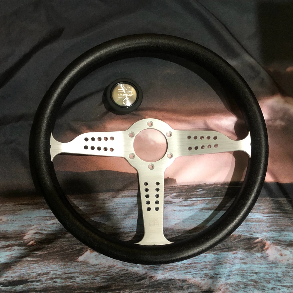 350 мм классическое универсальное гоночное рулевое колесо GRAND PRIX MOMO JDM PU Volantes для VW