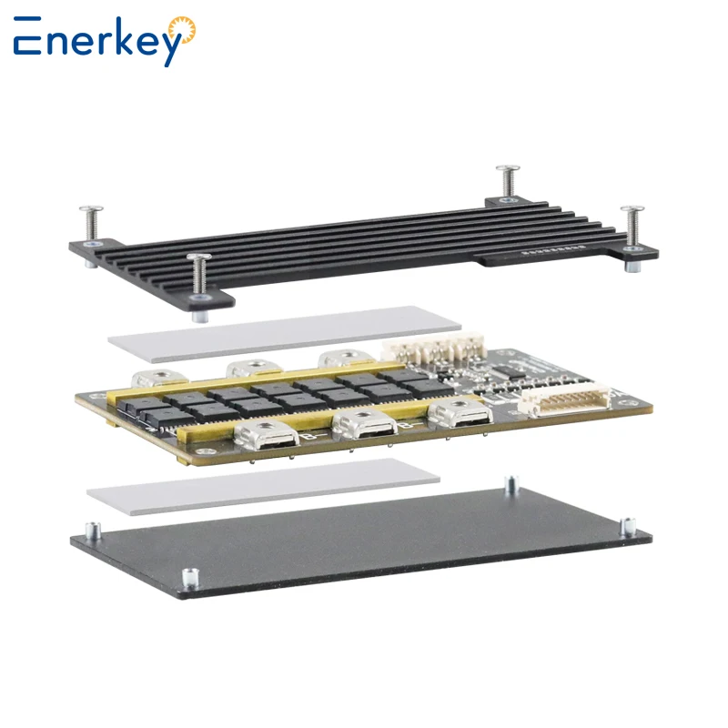Фото Enerkey BMS LiFePo4 4S 12V BMS 8S 24S 200A Пик 600A 3,7 В Li-Ion BMS 5S 6S 7S 3,2 В Lto SIB BMS 18650 Баланс литиевой батареи BMS №3