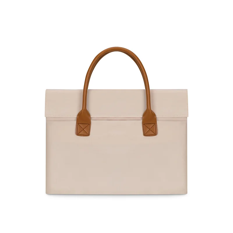 Men and Women's Fashion Commuter Handbag Lightweight Plush Lining Laptop Bag Waterproof and Wearable File Organizer For Business