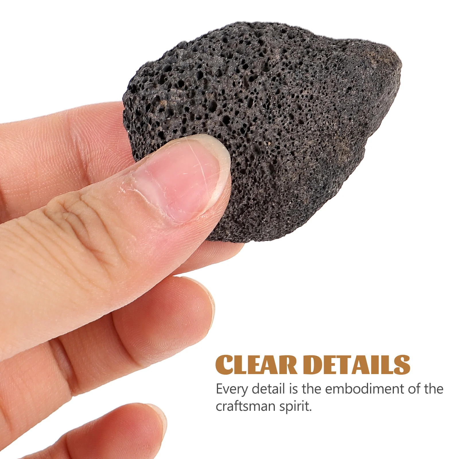 Черные камни лавы Натуральные Декоративные для ландшафтного дизайна Миски