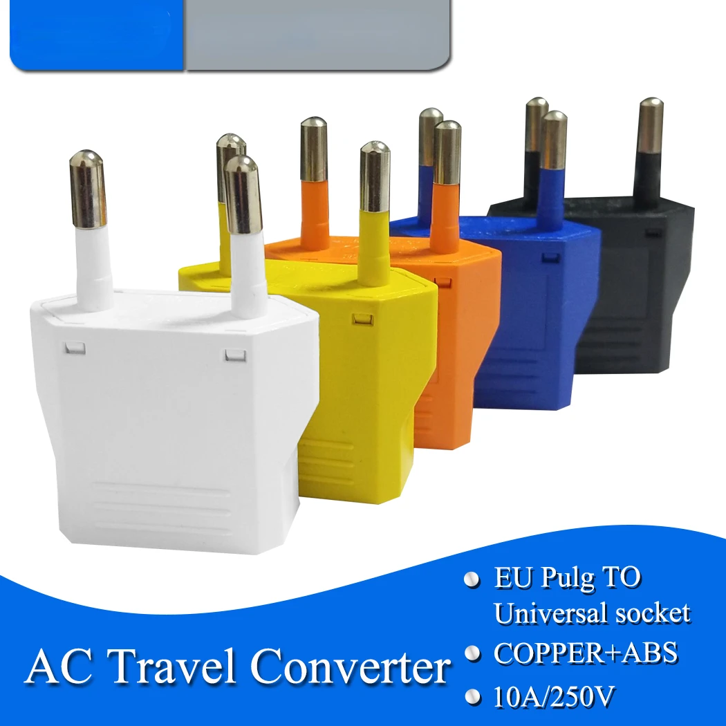 

EU European Plug Adapter American Japan US To EU Germany Euro Travel Adapter Electrical Plug Outlet AC Power Sockets Berserk