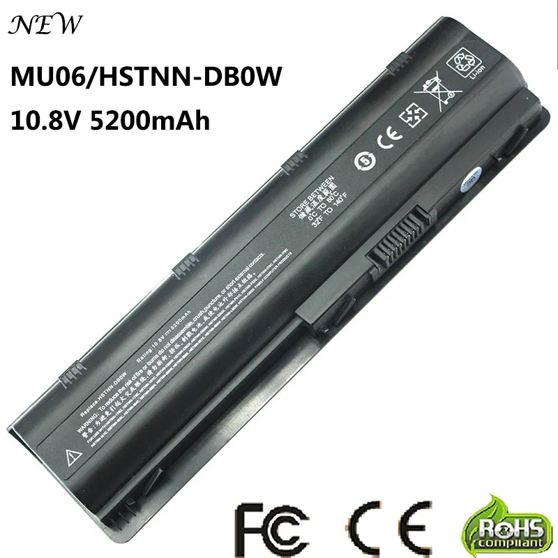 

6Cells 5200mAh Laptop battery for HP Notebook PC 593553-001 for Pavilion g4 G6 G32 cq42 mu06 593562-001 dm4 dv6 MU09 HSTNN-LB0W
