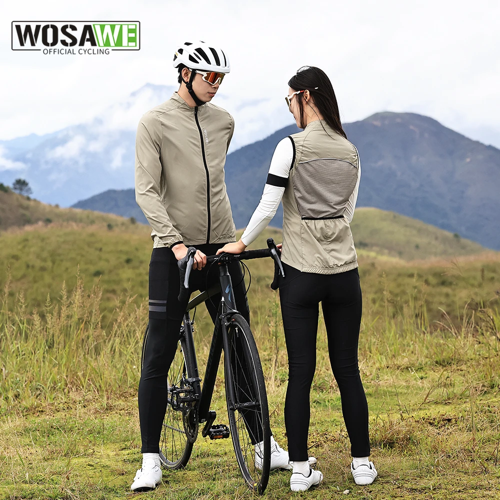 

Spring Cycling Jersey Set MTB Uniform Bicycle Clothes Windproof Jacket Vest Maillot Ropa Ciclismo Bike Clothing for Men & Women