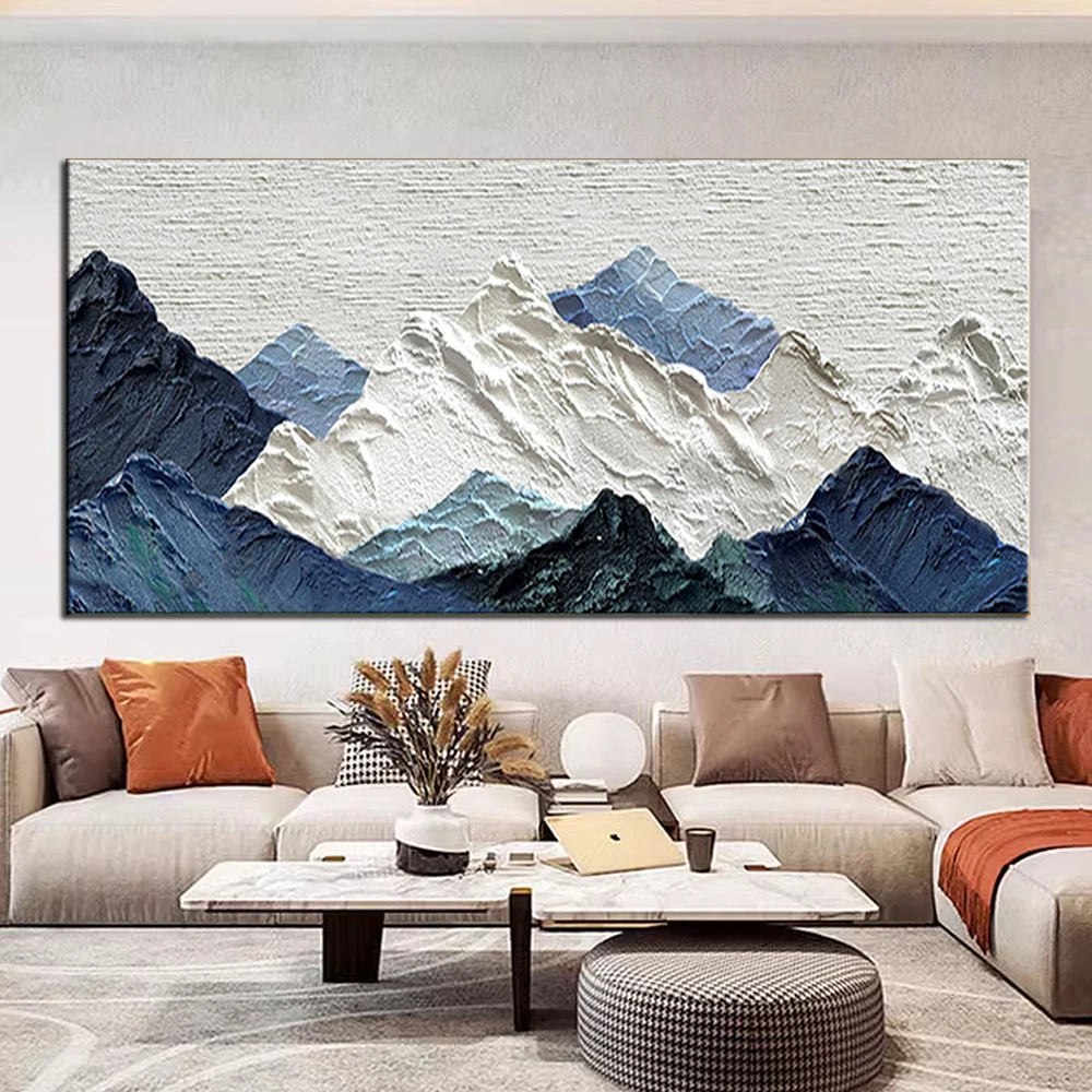 

Handmade Oil Painting Thick Texture Abstract Landscape Oil Painting Gorgeous Wall Art On Canvas Serene Large Wall Art Decorative