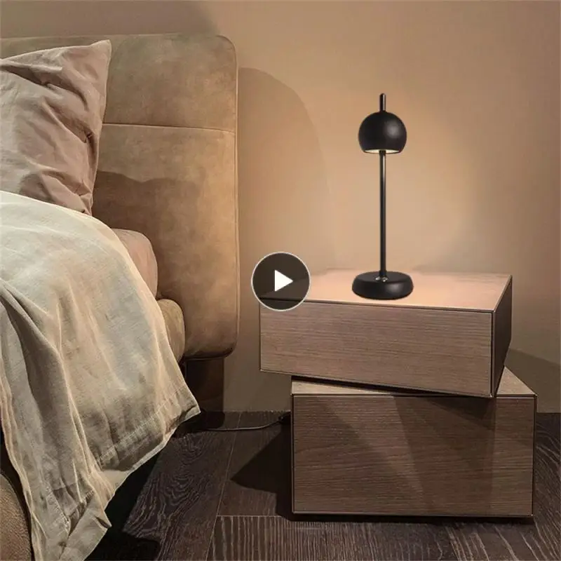 

Портативная настольная лампа Jd042, прикроватная лампа, домашнее освещение, украшение для спальни, лампа для ресторана, Настольная круглая же...