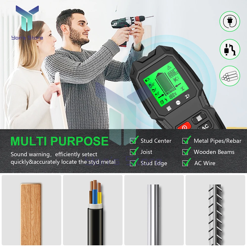 1 шт. Стад искатель настенный сканер металлические локаторы многофункциональный