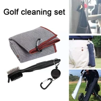 golf club cleaning brush portable golf club head groove tool golf towel with cleaner sided cleaning accessorie double cotto f0z5