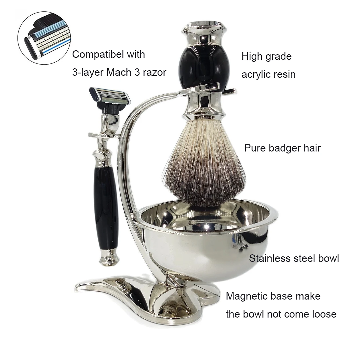 Классическая мужская бритва для бороды iRAZOR ручная Безопасная удаления волос из