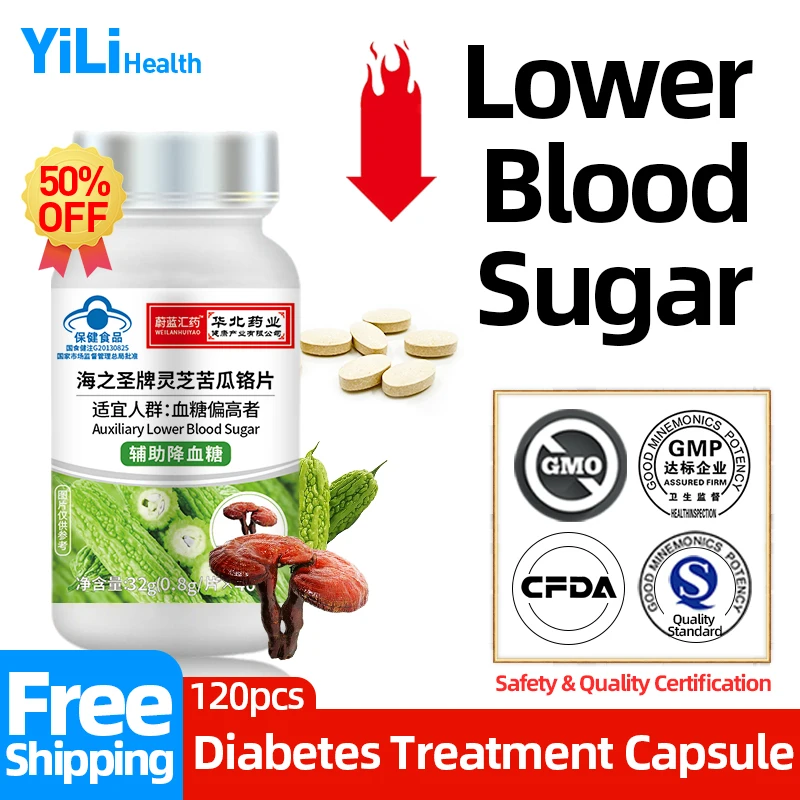 

Diabetes Ganoderma Lucidum Treatment Tablets Diabetic Relief Hyperglycemia Bitter Melon Extract Blood Sugar Control Supplement