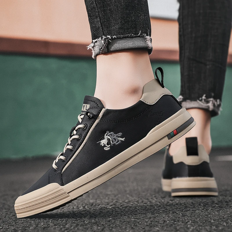 2022 Classic Genuine Leather Sneakers Men Flat Skateboard Shoes Comfortable Casual Men Shoes Superstar White Sport Shoes Men