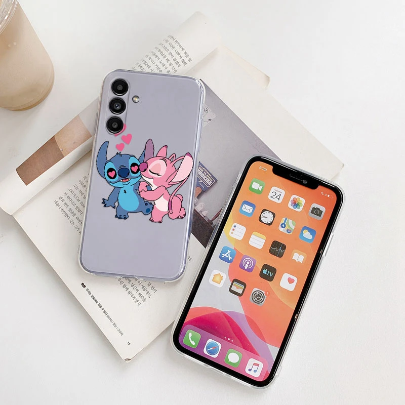 Мягкий чехол с мультяшной строчкой для Samsung Galaxy A13 4G 5G A04S матовый силиконовый из