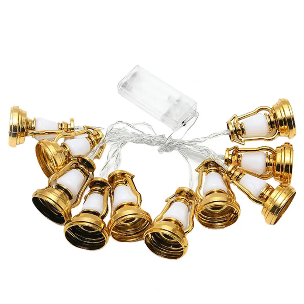 

LED String Light Useful Flicker-Free ABS Battery-Powered Hanging Lantern Holiday Party Prop for Home