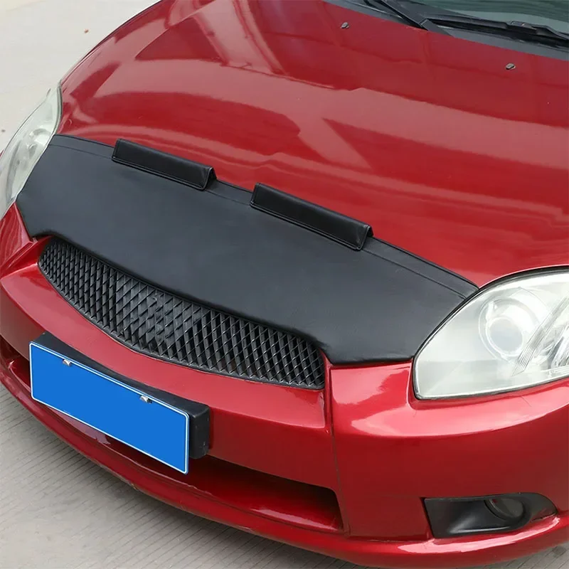 Фото Для Mitsubishi Ecolis 2006-2011 автомобильный капот песочный и каменный дефлектор защитный чехол черные кожаные внешние аксессуары №3