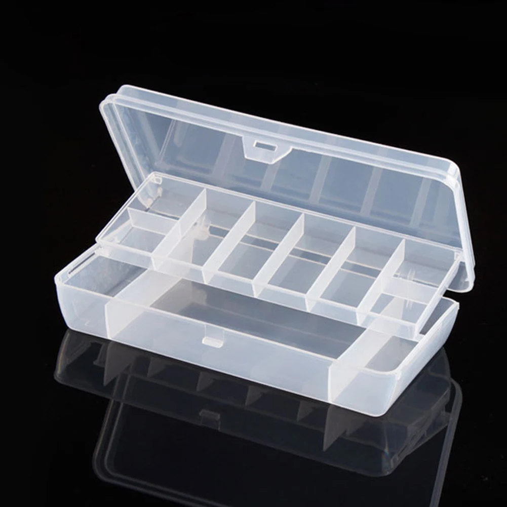 

Strorage Camping Small Outdoor Transparent Fishing Tools Plastic Durable Double Layer Compartments Bait Box