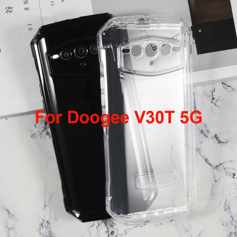 Ультратонкий Прозрачный чехол для телефона Doogee V30T силиконовый защитный мягкий