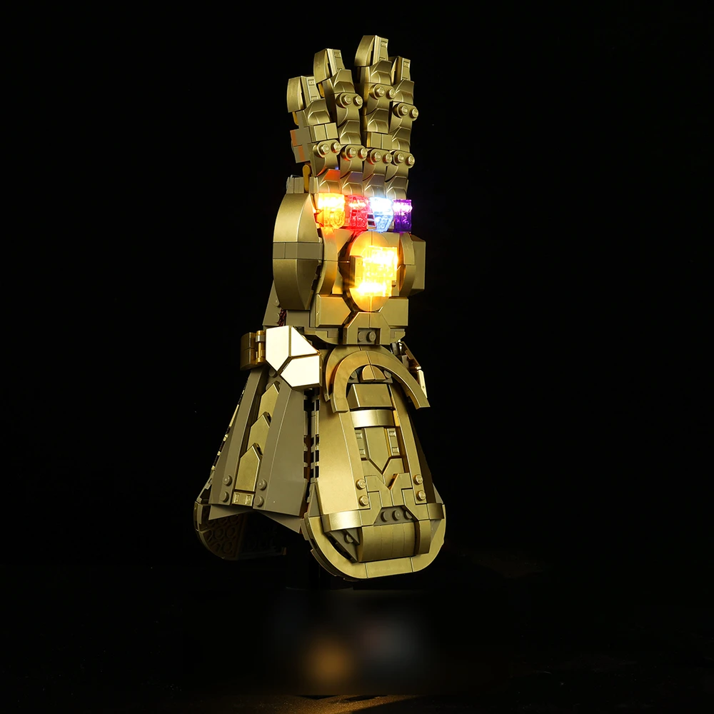 

"Not Included Building Blocks" MARVEL AVENGERS ONLY LED Light Kit for 76179 THANOS Infinity Gauntlet Glove DIY Toys