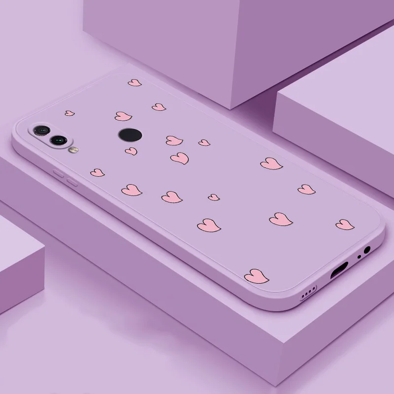 

Phone Case For Xiaomi Redmi Note 7 Redmi Note 8 Pro soft case TPU silicone phone Shell simple color back cover phone case