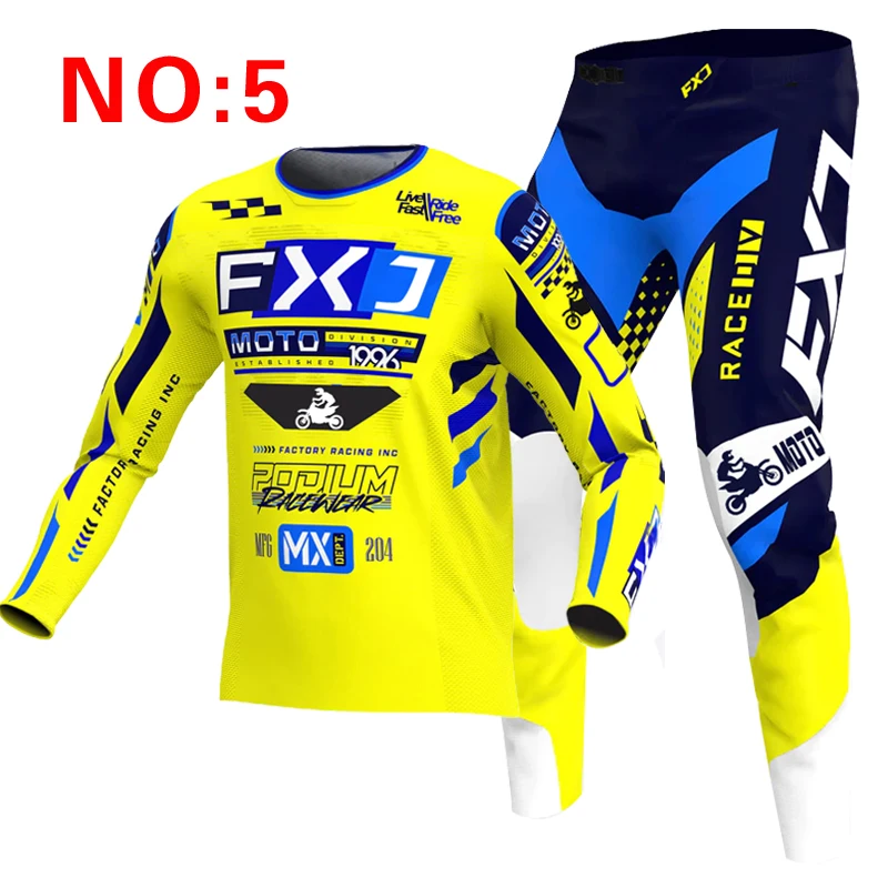 Детский комплект для мотокросса, трикотаж и штаны для мотоцикла, детская одежда, молодежный комплект снаряжения для больших мальчиков и девочек, костюм Nameracing с индивидуальным номером