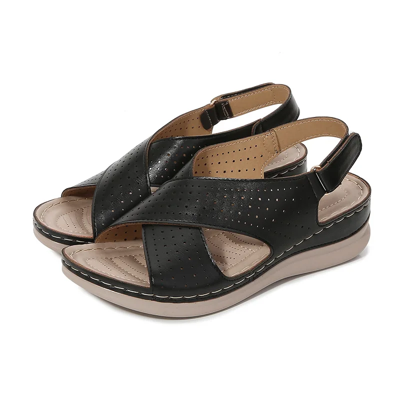 

Сандалии женские летние в богемном стиле, босоножки-гладиаторы на танкетке, пляжные босоножки для отдыха, походов на море