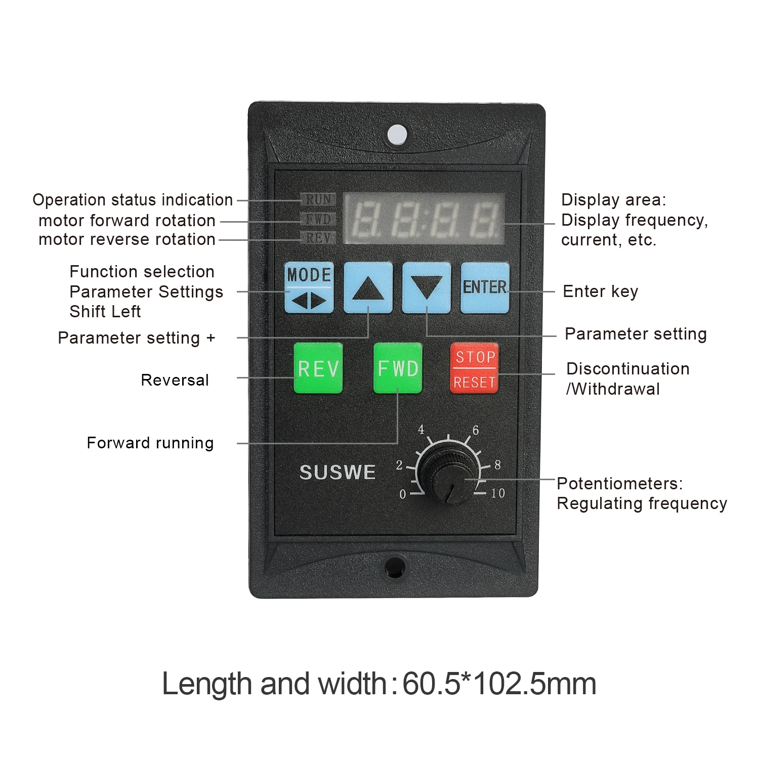 

400W 750W frequency converter add RS485 three-phase motor driver MCU T13-750W-12-H single phase input