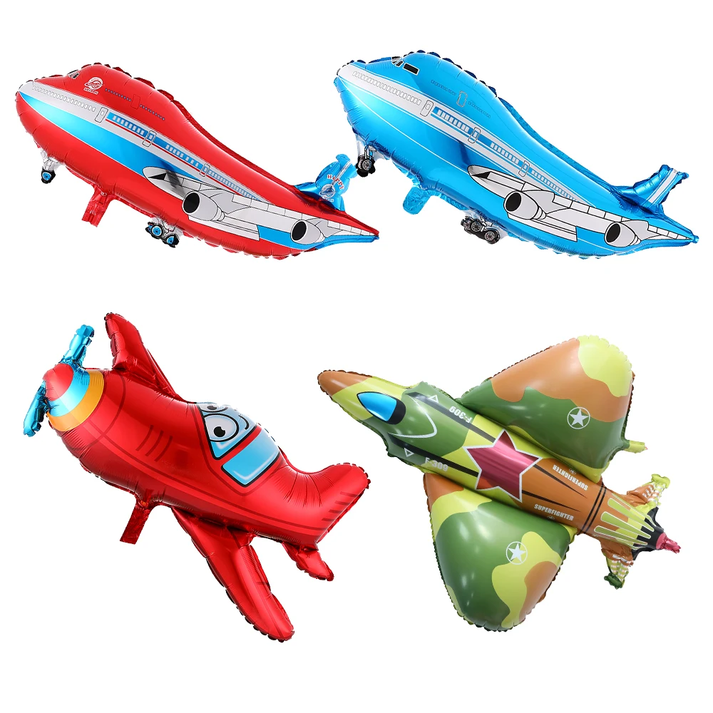 

Large Rocket Air Plane Foil Helium Balloons Inflatable Airplane Globos for Baby Boy Shower Kids Toy Birthday Party Decoration