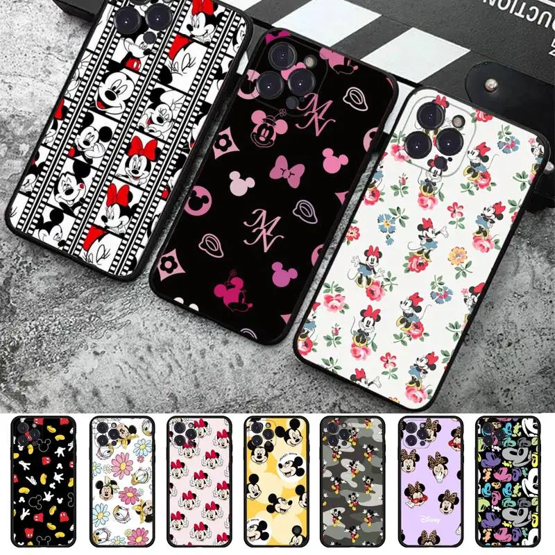 

Disney Minnie Mouse Phone Case For iPhone 14 11 12 13 Mini Pro XS Max Cover 6 7 8 Plus X XR SE 2020 Funda Shell