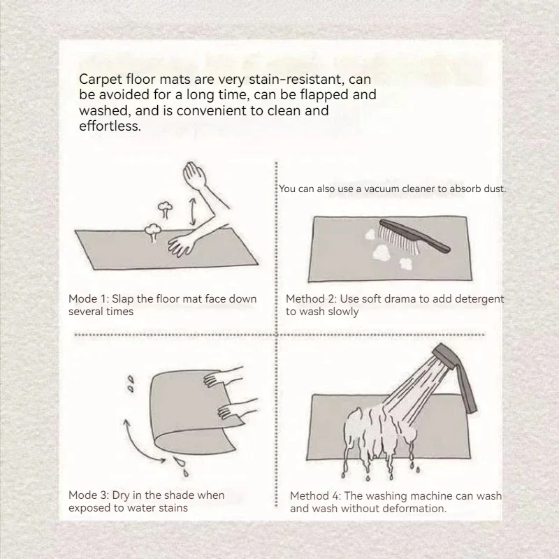 UNO Коврик для двери S-класса Прямоугольный противоскользящий ковер ванной