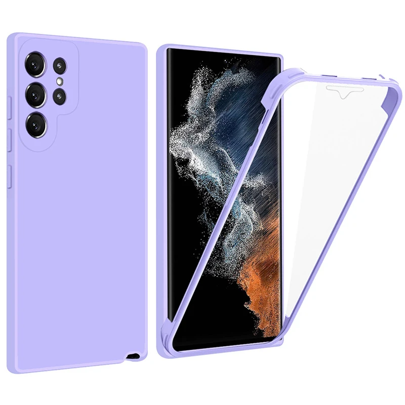 

Luxury Shockproof Phone Case for Samsung Galaxy S22 S21 Ultra Plus S21 FE Full Camera Lens Protection Soft Silicone Back Cover