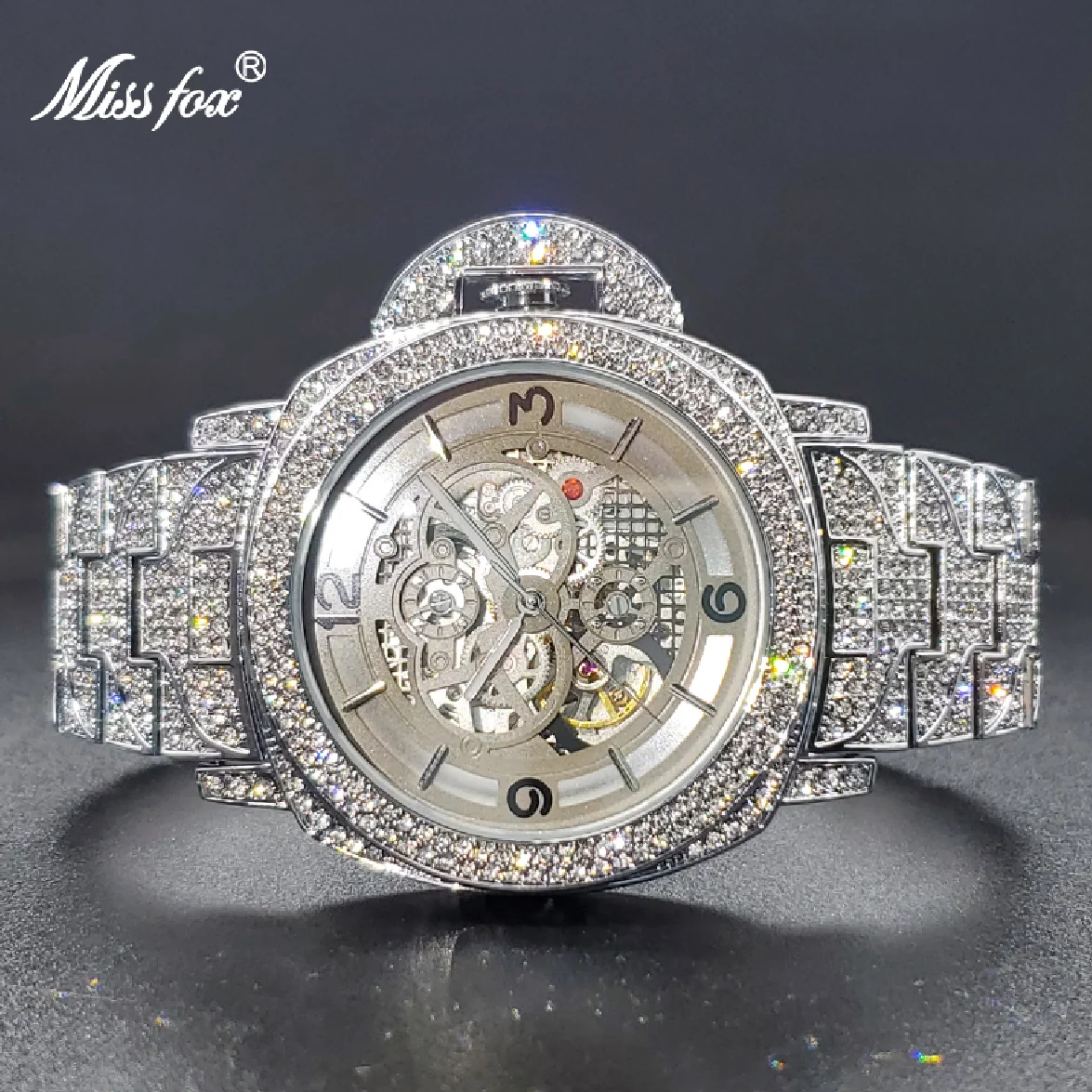 

Top Brand Sport Skeleton Automatic Mechanical Boss Watches For Men Self-Wind Stainless Steel Waterproof Shockproof Wristwatch
