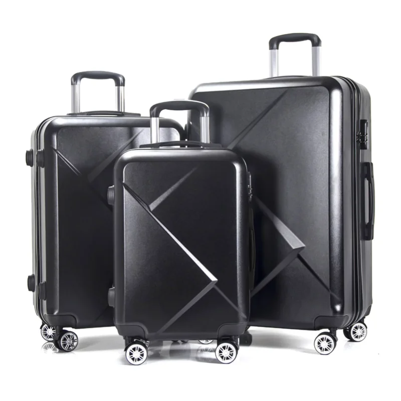

AEDILYS 3 Piece Luggage Set, 20/24/28 inch - Black