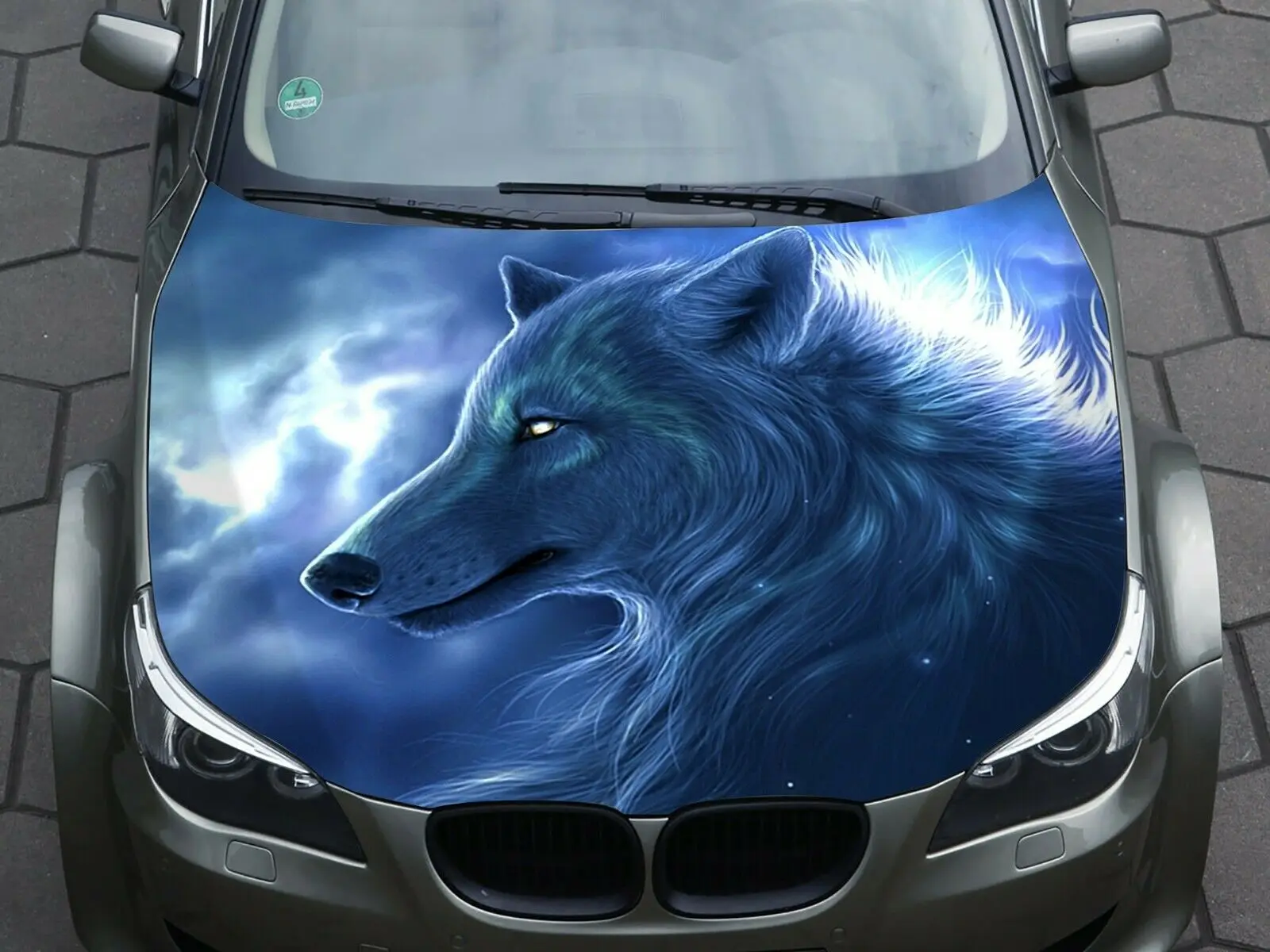 

Wolf Car Hood Wrap Decal Vinyl Sticker Full Color Graphic Fit Any Car Art