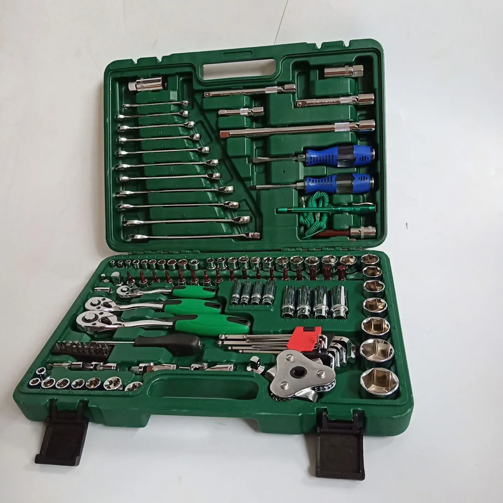 121 шт. инструмент для ремонта автомобиля из хромованадиевой стали гаечный ключ