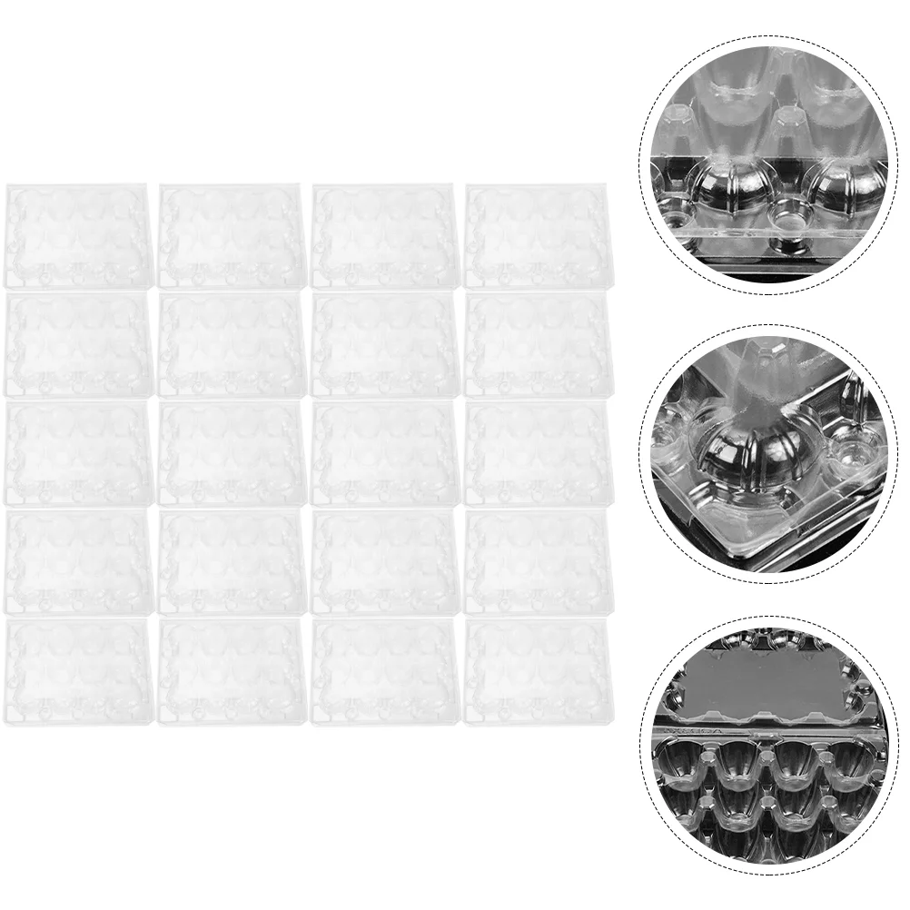 Прозрачный контейнер для перепелиных яиц удобный лоток 12 прозрачный держатель