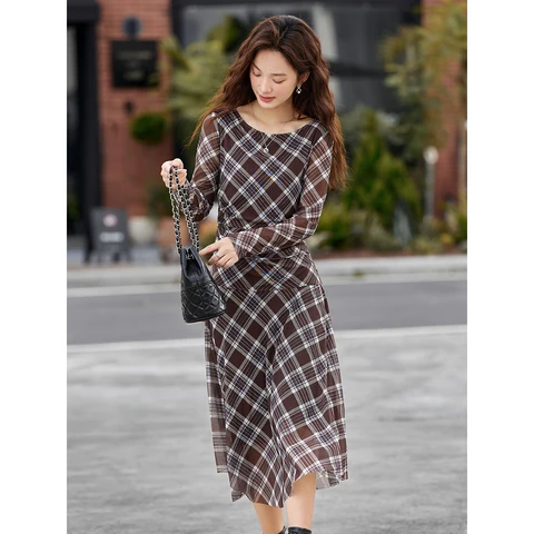 Vimly французское клетчатое платье