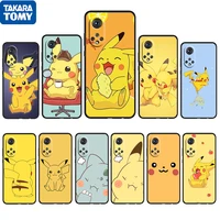 lovely pikachu anime for honor 60 50 20 se pro x30 10x 10i 10 9x 9a 8x 8a lite silicone soft tpu black phone case capa cover