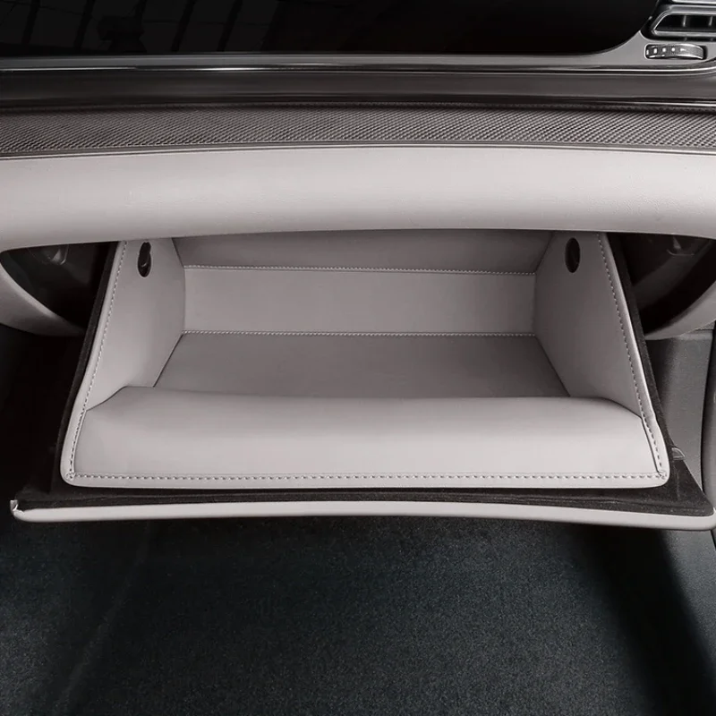 Для BYD Han DMI/EV перчаточная коробка кожаная накладка сумка для хранения