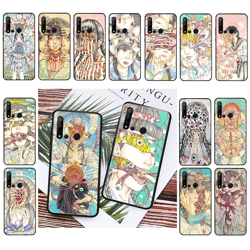 

Phone Case For Huawei P50 Pro P30 P40 Lite P40Pro P20 lite Mate 20 Pro Mate 50 Pro P Smart Shintaro Kago Horror Case Funda Capa