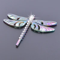 10pcslot alloy rhinestone dragonfly charms pendant accessory necklace earring keychain fashion jewelry making bulk diy craft