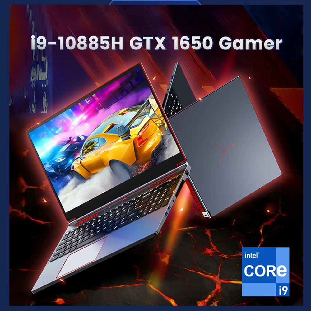 

10th Gen Gaming Laptop Intel Core i9 10880H i7 10750H GTX 1650 4G 16.1inch 144Hz IPS Screen Notebook PC Gamer Windows11 Computer