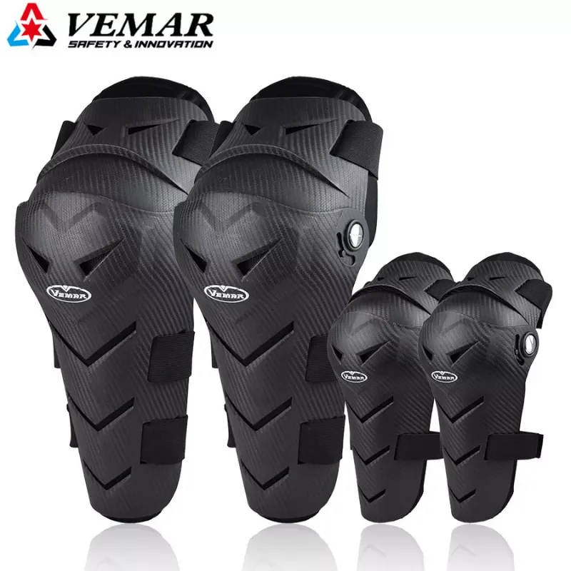 

4 Pcs Motorcycle Knee Pads Motocross Knee Brace Motorcycle Protective Kneepad Skateboarding Knee Protector Mtb Elbow Protection