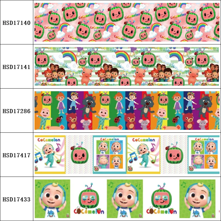 

16MM 22MM 25MM 38MM 50MM 75mm Printed Pattern on Grosgrain Ribbon For Diy