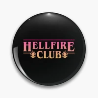 hellfire club pin customizable soft buckle pin decorative gift hat badge lapel brooch