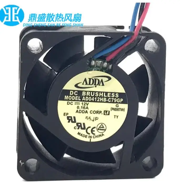 ADDA AD0412HB-C79GP DC 12V 0.16A 40x40x20 мм 3-проводной Вентилятор охлаждения сервера