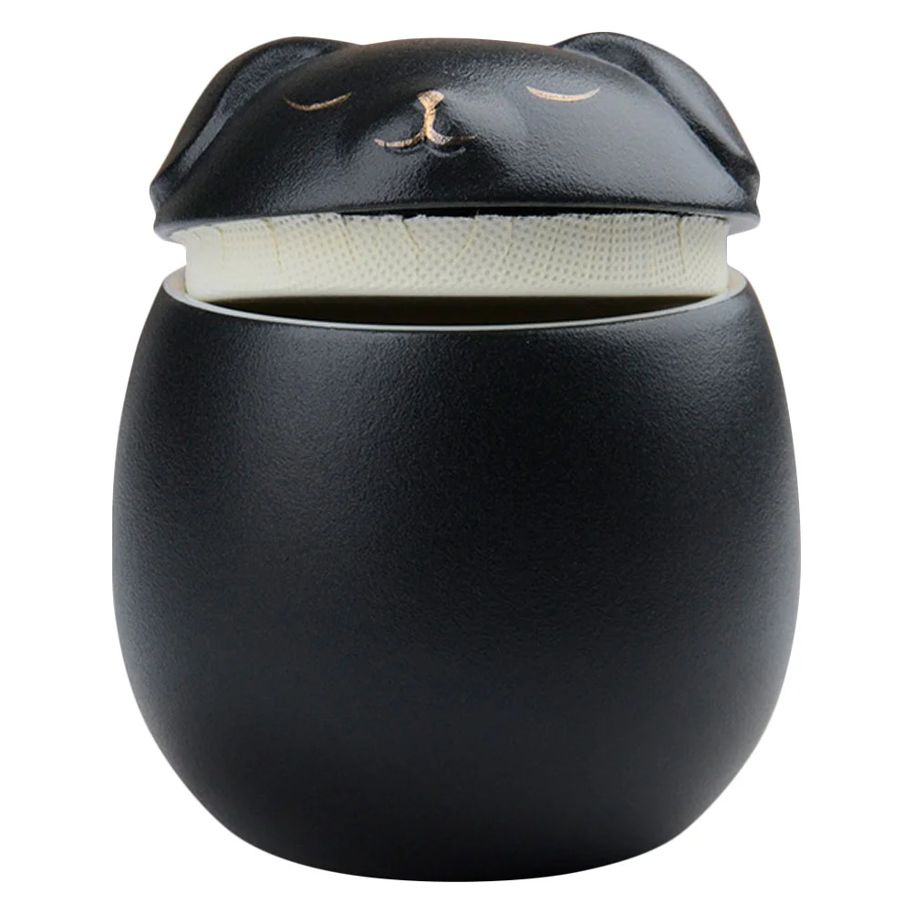 

Urn Dog Peturnscatash Mini Keepsake Memorial Cremation Box Funeral Animal Lovely Ceramic Shaped Household Jar Convenient