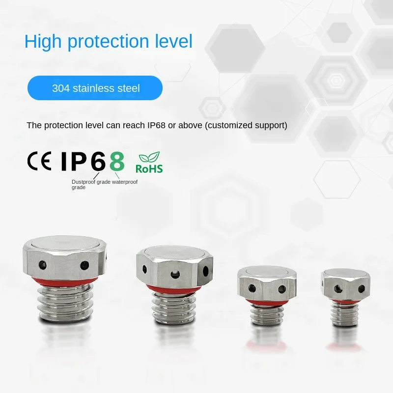 Ферментный выпускной клапан M12 из нержавеющей стали с латунно-никелированными