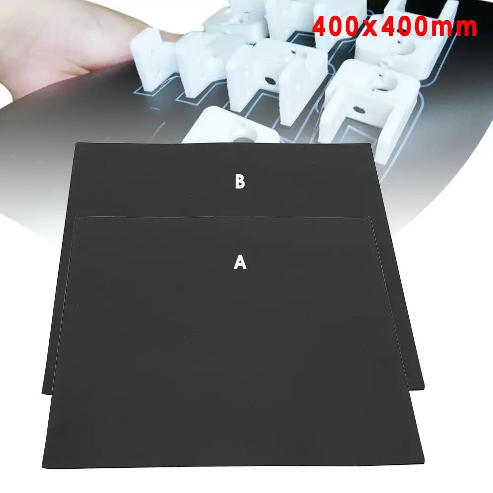 3D Printer Hot Bed Magnetic Sticker Square Mat 400x400mm 3D Printing Build Surface