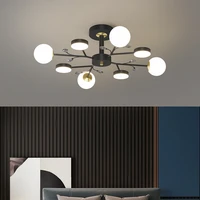 modern minimalist living room light luxury magic bean molecule chandelier creative restaurant bedroom lighting lighting