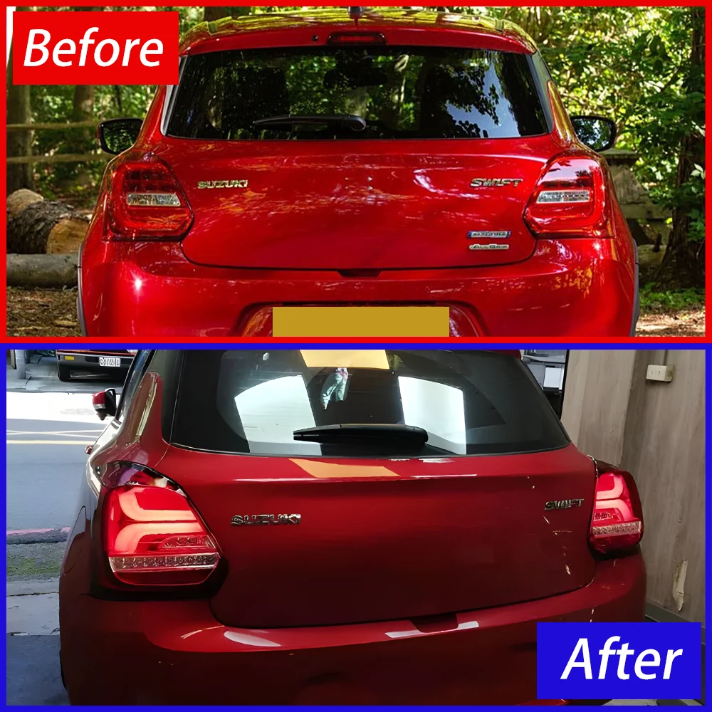 Автомобильные задние фонари в сборе для Suzuki Swift 2017-2023 светодиодные